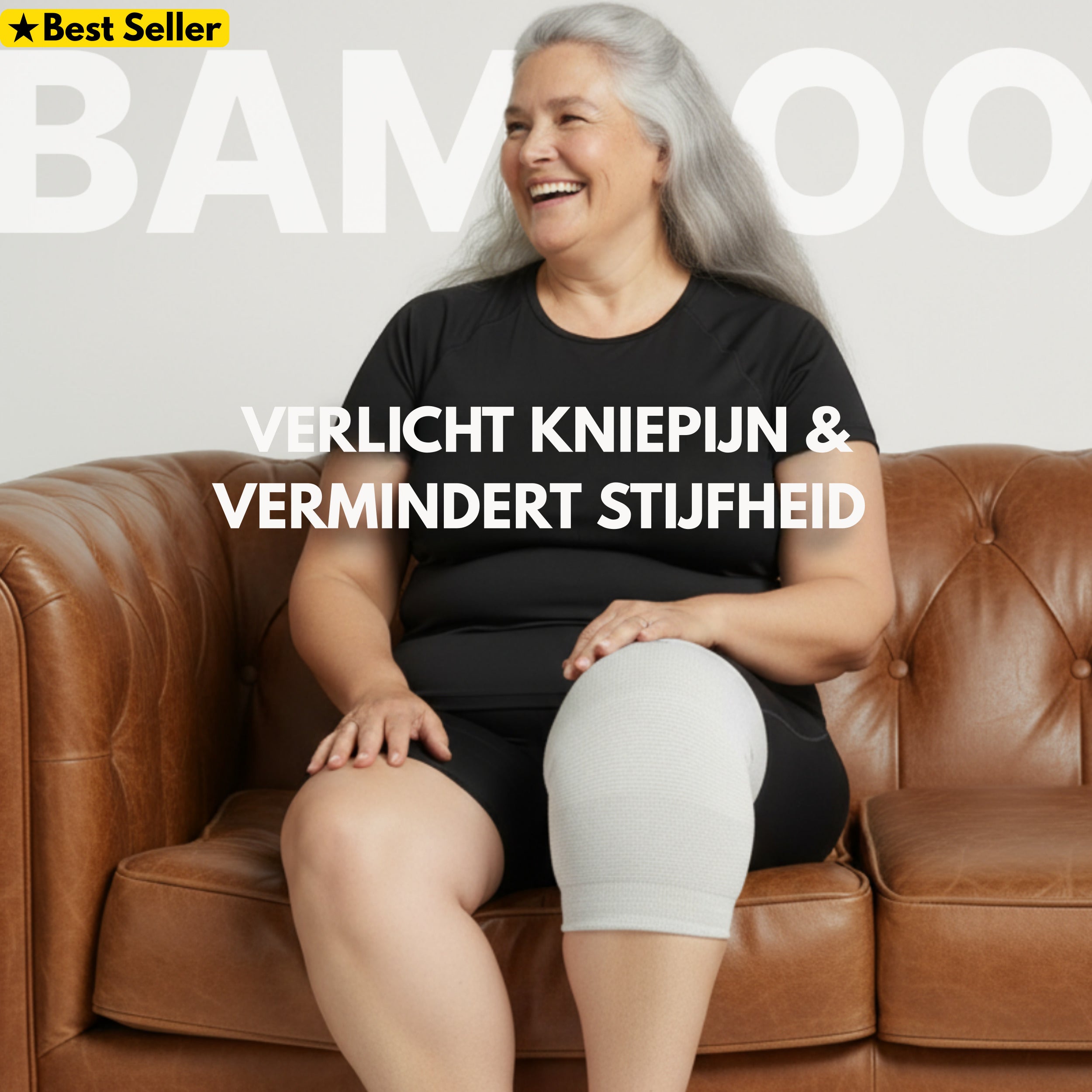 ClearCut Premium Bamboe Knie sleeve (Enkel)